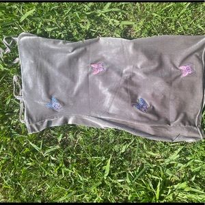 Velvet bodycon butterfly dress,